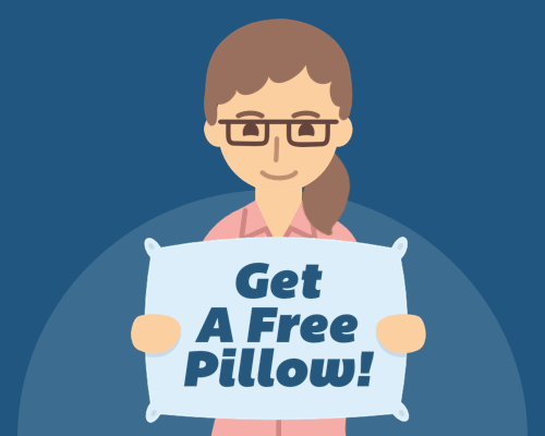 Get a free pillow when you complete a Tuckfit.